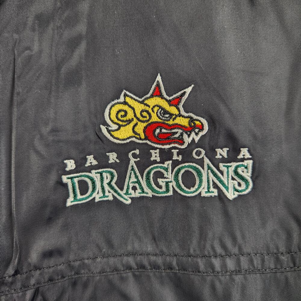 Vintage Barcelona Dragons Jacket Mens XL NFL Europe Football Reebok 90s Futebol